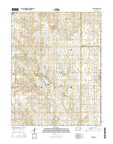 Elbing Kansas Current topographic map, 1:24000 scale, 7.5 X 7.5 Minute, Year 2015