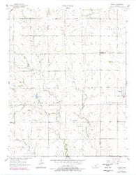 Elbing Kansas Historical topographic map, 1:24000 scale, 7.5 X 7.5 Minute, Year 1957