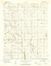 Elbing Kansas Historical topographic map, 1:24000 scale, 7.5 X 7.5 Minute, Year 1957