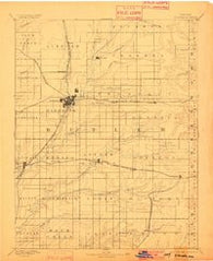 Eldorado Kansas Historical topographic map, 1:125000 scale, 30 X 30 Minute, Year 1888