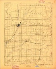 Eldorado Kansas Historical topographic map, 1:125000 scale, 30 X 30 Minute, Year 1888