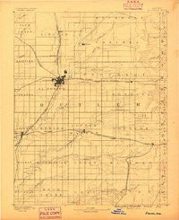 Eldorado Kansas Historical topographic map, 1:125000 scale, 30 X 30 Minute, Year 1888