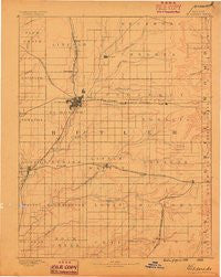 Eldorado Kansas Historical topographic map, 1:125000 scale, 30 X 30 Minute, Year 1888