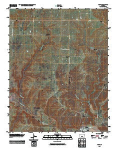 Elgin Kansas Historical topographic map, 1:24000 scale, 7.5 X 7.5 Minute, Year 2010