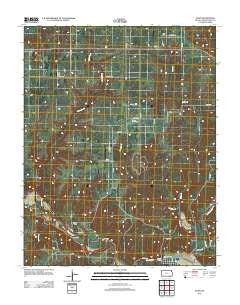 Elgin Kansas Historical topographic map, 1:24000 scale, 7.5 X 7.5 Minute, Year 2012