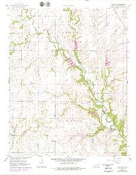 Elgin NE Kansas Historical topographic map, 1:24000 scale, 7.5 X 7.5 Minute, Year 1962