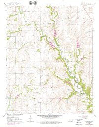 Elgin NE Kansas Historical topographic map, 1:24000 scale, 7.5 X 7.5 Minute, Year 1962