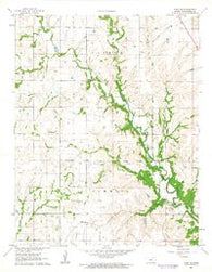 Elgin NE Kansas Historical topographic map, 1:24000 scale, 7.5 X 7.5 Minute, Year 1962