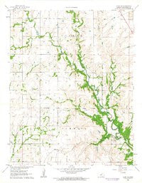Elgin NE Kansas Historical topographic map, 1:24000 scale, 7.5 X 7.5 Minute, Year 1962