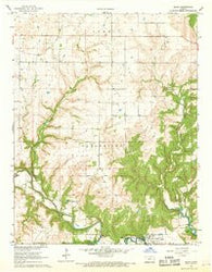 Elgin Kansas Historical topographic map, 1:24000 scale, 7.5 X 7.5 Minute, Year 1962