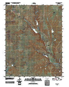Elgin NE Kansas Historical topographic map, 1:24000 scale, 7.5 X 7.5 Minute, Year 2010