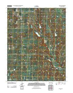 Elgin NE Kansas Historical topographic map, 1:24000 scale, 7.5 X 7.5 Minute, Year 2012