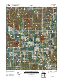Elk City Kansas Historical topographic map, 1:24000 scale, 7.5 X 7.5 Minute, Year 2012