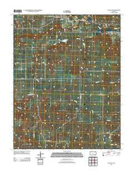 Elk Falls Kansas Historical topographic map, 1:24000 scale, 7.5 X 7.5 Minute, Year 2012