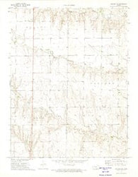 Elkader NE Kansas Historical topographic map, 1:24000 scale, 7.5 X 7.5 Minute, Year 1972
