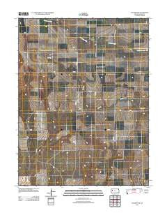 Elkader NW Kansas Historical topographic map, 1:24000 scale, 7.5 X 7.5 Minute, Year 2012