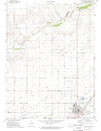 Elkhart North Kansas Historical topographic map, 1:24000 scale, 7.5 X 7.5 Minute, Year 1973
