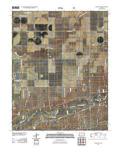 Elkhart NE Kansas Historical topographic map, 1:24000 scale, 7.5 X 7.5 Minute, Year 2011