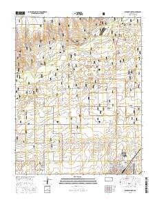 Elkhart North Kansas Current topographic map, 1:24000 scale, 7.5 X 7.5 Minute, Year 2015
