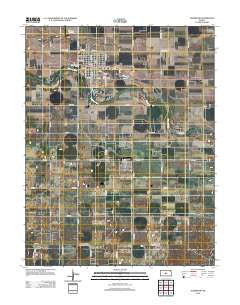 Ellinwood Kansas Historical topographic map, 1:24000 scale, 7.5 X 7.5 Minute, Year 2012