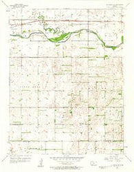 Ellinwood SW Kansas Historical topographic map, 1:24000 scale, 7.5 X 7.5 Minute, Year 1957