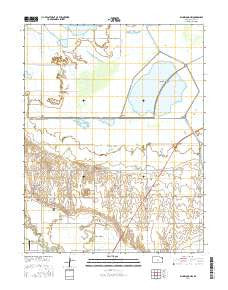 Ellinwood NW Kansas Current topographic map, 1:24000 scale, 7.5 X 7.5 Minute, Year 2016