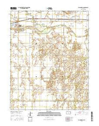 Ellinwood SW Kansas Current topographic map, 1:24000 scale, 7.5 X 7.5 Minute, Year 2015