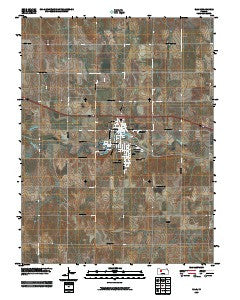 Ellis Kansas Historical topographic map, 1:24000 scale, 7.5 X 7.5 Minute, Year 2009
