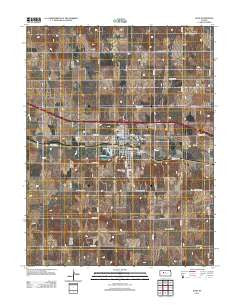 Ellis Kansas Historical topographic map, 1:24000 scale, 7.5 X 7.5 Minute, Year 2012