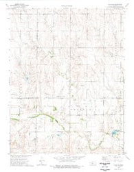 Ellis SE Kansas Historical topographic map, 1:24000 scale, 7.5 X 7.5 Minute, Year 1974