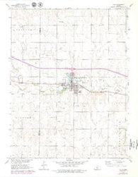 Ellis Kansas Historical topographic map, 1:24000 scale, 7.5 X 7.5 Minute, Year 1961