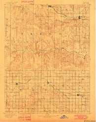Ellis Kansas Historical topographic map, 1:125000 scale, 30 X 30 Minute, Year 1893