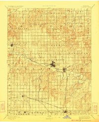 Ellsworth Kansas Historical topographic map, 1:125000 scale, 30 X 30 Minute, Year 1894