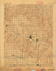 Ellsworth Kansas Historical topographic map, 1:125000 scale, 30 X 30 Minute, Year 1894
