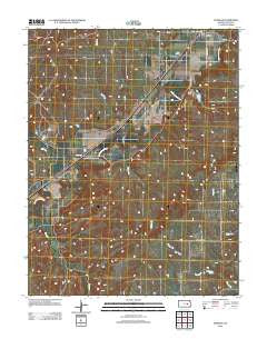 Elmdale Kansas Historical topographic map, 1:24000 scale, 7.5 X 7.5 Minute, Year 2012