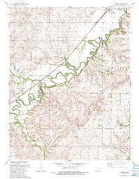 Elmdale Kansas Historical topographic map, 1:24000 scale, 7.5 X 7.5 Minute, Year 1989