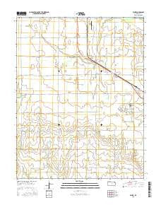 Elmer Kansas Current topographic map, 1:24000 scale, 7.5 X 7.5 Minute, Year 2015