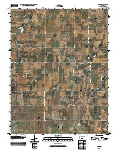 Elmo Kansas Historical topographic map, 1:24000 scale, 7.5 X 7.5 Minute, Year 2009