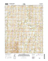 Elmo Kansas Current topographic map, 1:24000 scale, 7.5 X 7.5 Minute, Year 2015