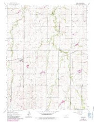 Elmo Kansas Historical topographic map, 1:24000 scale, 7.5 X 7.5 Minute, Year 1964