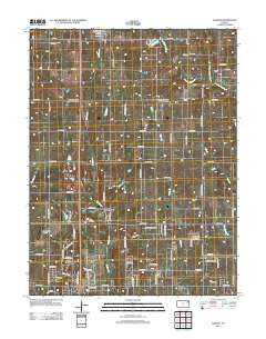 Elmont Kansas Historical topographic map, 1:24000 scale, 7.5 X 7.5 Minute, Year 2012