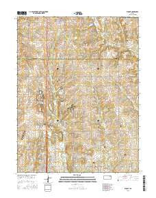Elmont Kansas Current topographic map, 1:24000 scale, 7.5 X 7.5 Minute, Year 2015