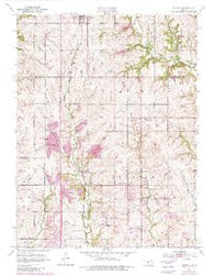 Elmont Kansas Historical topographic map, 1:24000 scale, 7.5 X 7.5 Minute, Year 1952