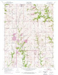 Elmont Kansas Historical topographic map, 1:24000 scale, 7.5 X 7.5 Minute, Year 1952