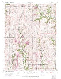 Elmont Kansas Historical topographic map, 1:24000 scale, 7.5 X 7.5 Minute, Year 1952