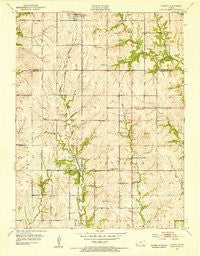 Elmont Kansas Historical topographic map, 1:24000 scale, 7.5 X 7.5 Minute, Year 1952