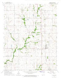 Elsmore Kansas Historical topographic map, 1:24000 scale, 7.5 X 7.5 Minute, Year 1966