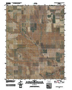 Eminence Cemetery Kansas Historical topographic map, 1:24000 scale, 7.5 X 7.5 Minute, Year 2009