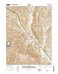 Emmett Kansas Current topographic map, 1:24000 scale, 7.5 X 7.5 Minute, Year 2015