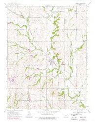 Emmett Kansas Historical topographic map, 1:24000 scale, 7.5 X 7.5 Minute, Year 1964